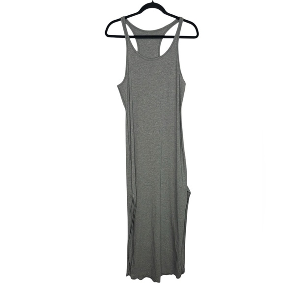 Lululemon Refresh Racerback Maxi Dress II Pima Cotton Heathered Medium Grey - Picture 1 of 11